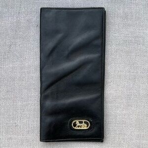 Celine Long Leather Wallet Black